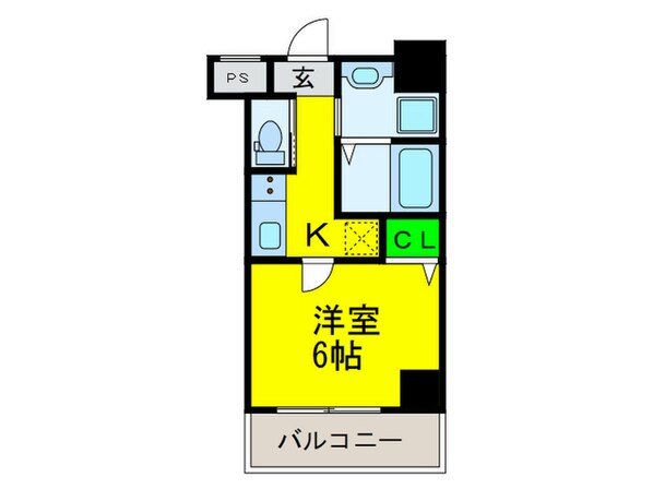 グランパシフィック芦原橋の物件間取画像